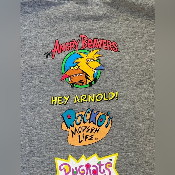 Men’s Nickelodeon Cartoons Graphic T-shirt Size 2 XL (XXL) Front&Back Design - Picture 4 of 7